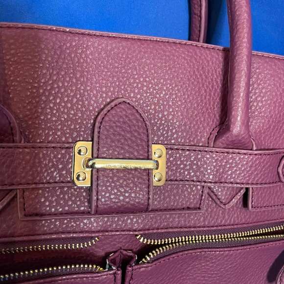 Just Fab Purple Pleather Purse - Picture 3 of 7